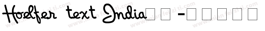 Hoelfer text India字体字体转换